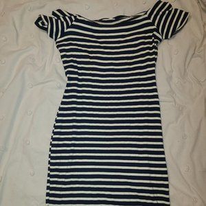 Monteau bodycon dress, off shoulder short sleeves